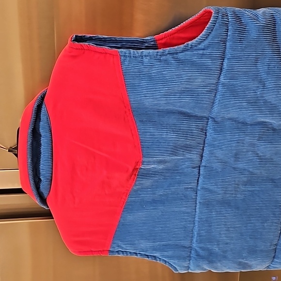 💕AVIATOR NATION💕 Reversible Sleeveless Corduroy Vest ~ Red & Blue Small - Picture 9 of 12